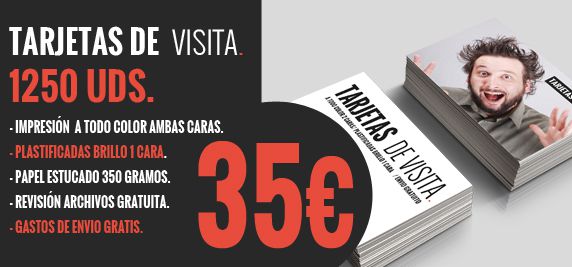 tarjetas de visita baratas Huesca 